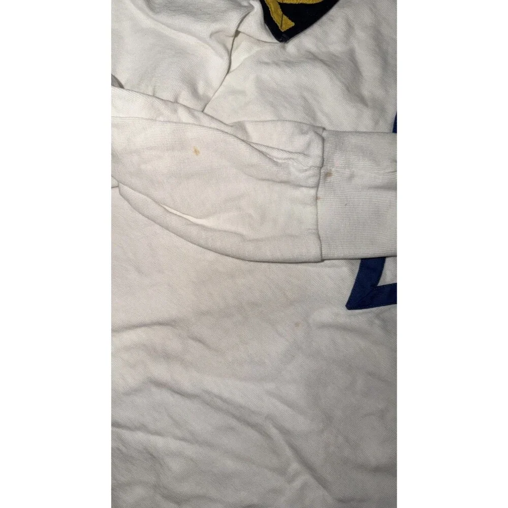 POLO RALPH LAUREN Men's Classic Fit Chevron Lion Crest Patch Rugby Shirt, WHITE